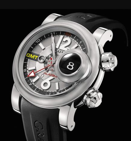 Replica Graham Watch 2SWGS.S08A.K06B Swordfish Grillo Alarm GMT Silver Eye